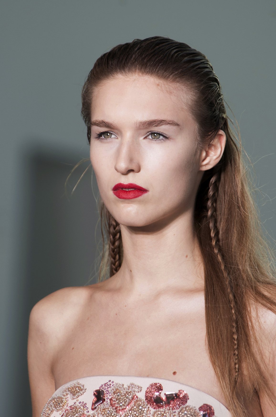 Flechtfrisur glatte Haare