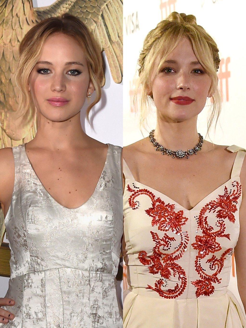 Jennifer Lawrence und Doppelgängerin Haley Bennett