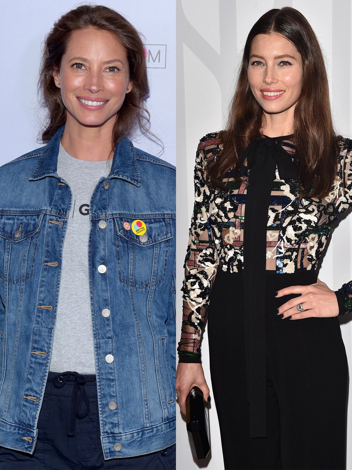 Jessica Biel und Christy Turlington