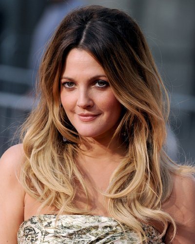 Drew Barrymore mit Ombre Hair