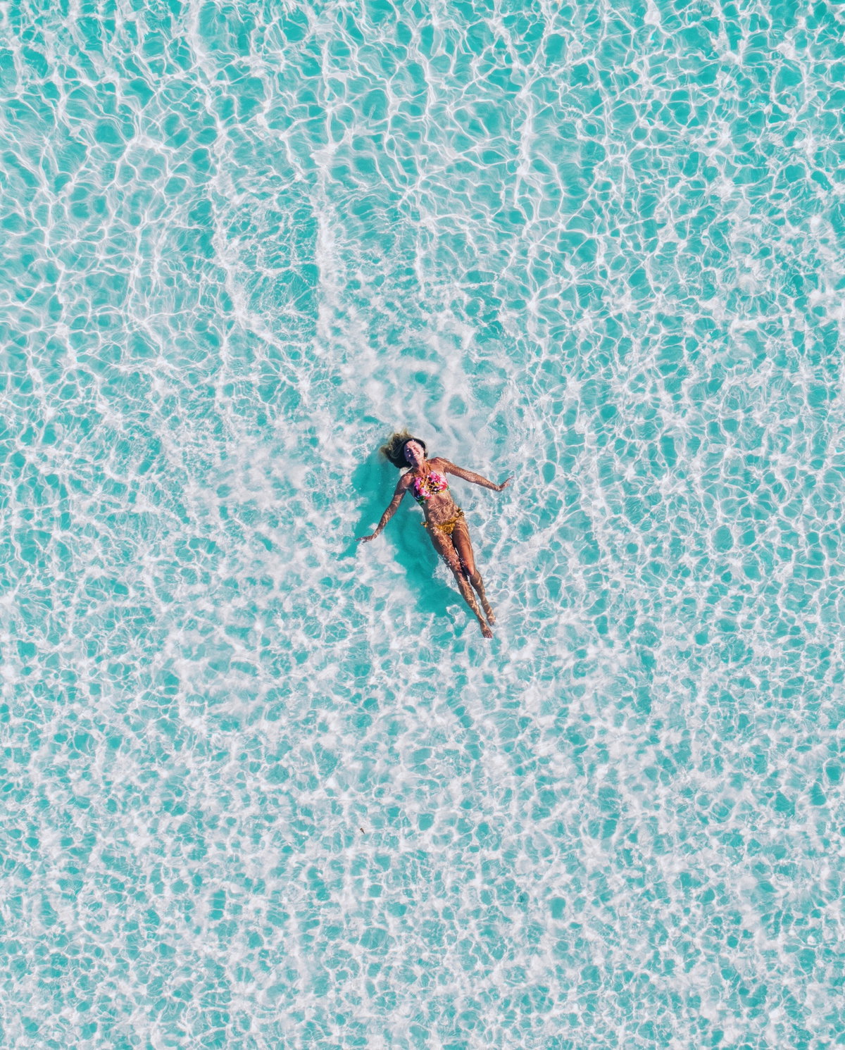 Frau im Meer