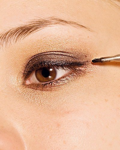 Lidstrich bei Smokey Eyes