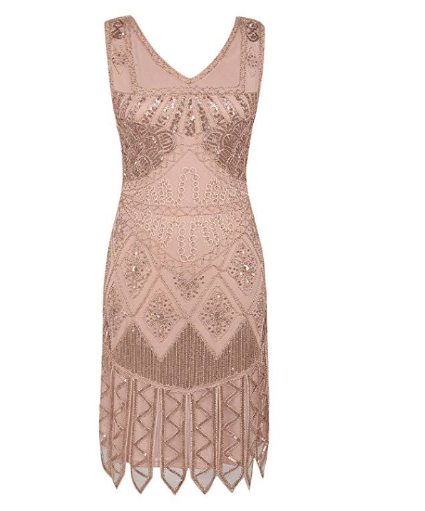 Schlicht aber "oho". Ein echter Klassiker unter den Pailettenkleidern. Für nur 30 Euro kannst du das Kleid jetzt hier shoppen.