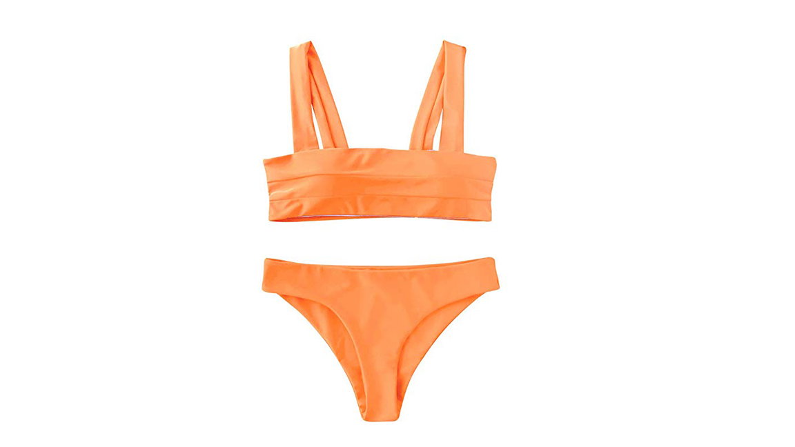 Orangener Bikini
