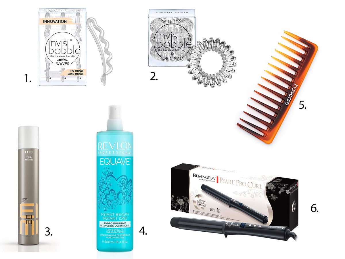 Haarpflegeprodukte für Halfbun mit Locken