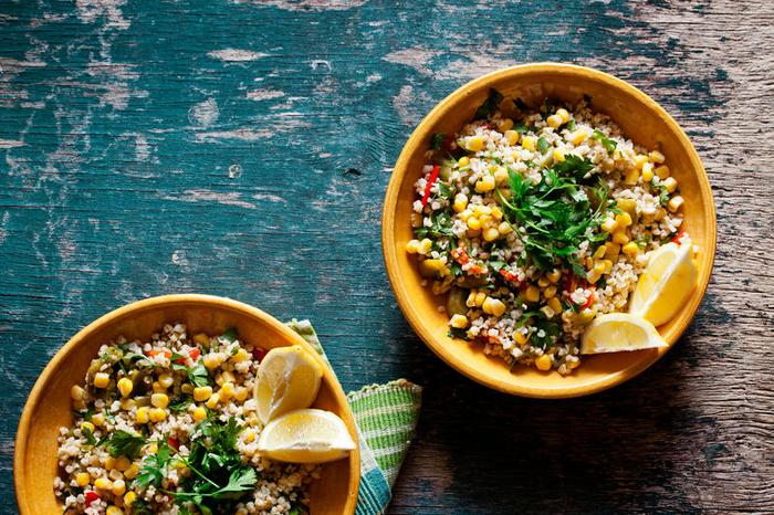 Bulgur-Linsen-Joghurt-Salat