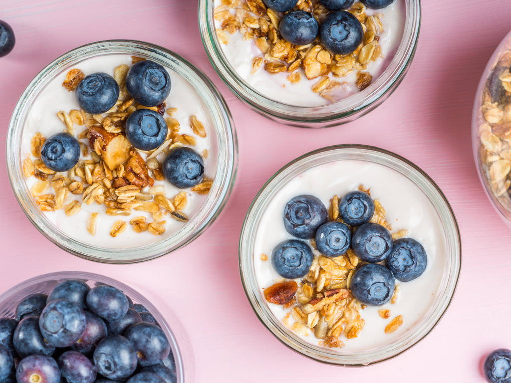 Müsli Joghurt Blaubeere Hafer