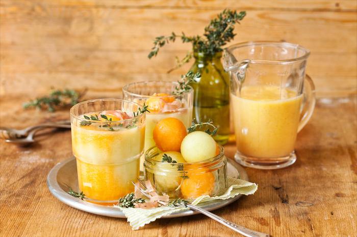 Melonen-Joghurt-Süppchen