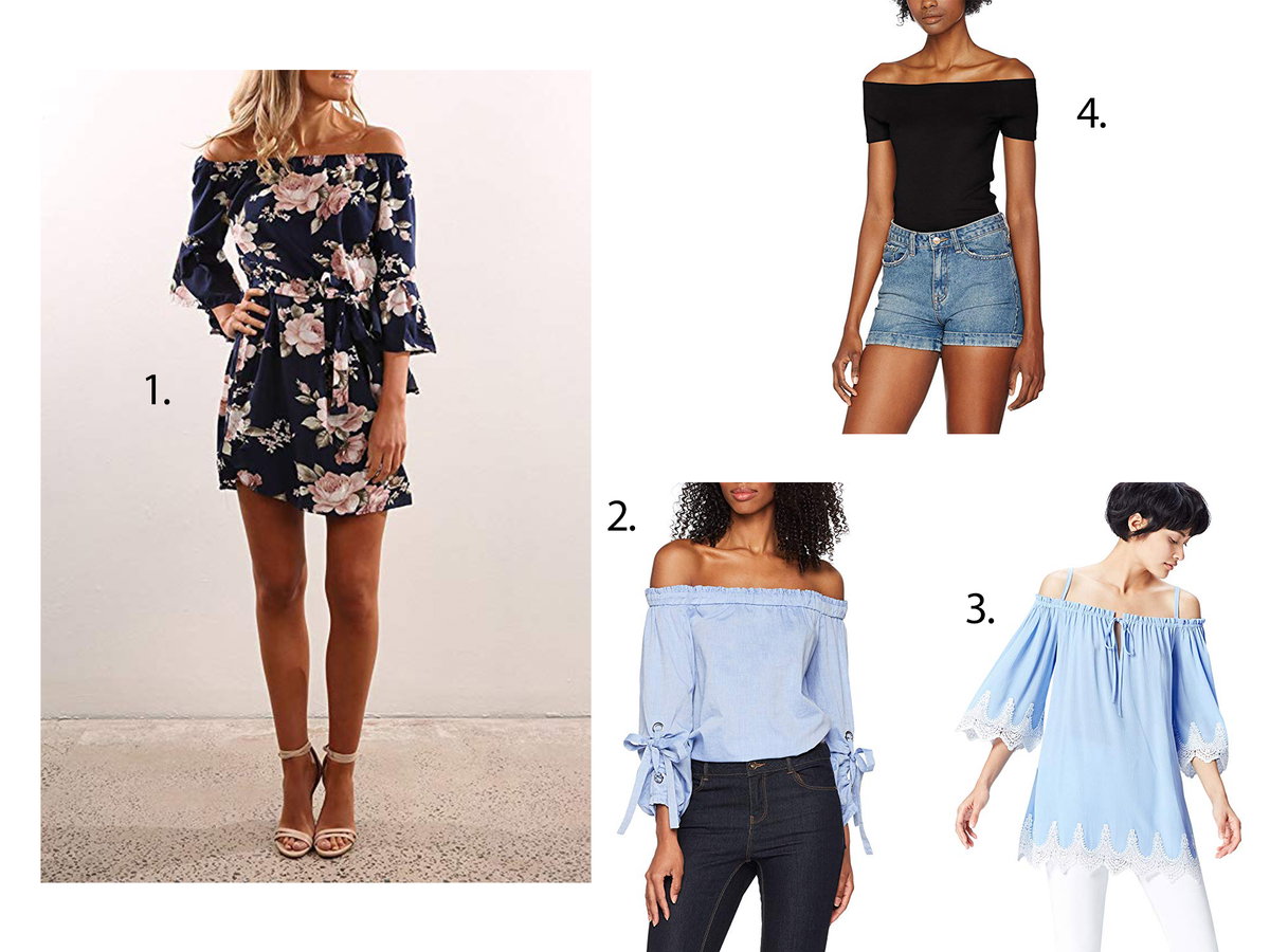 off shoulder Shirts für den Sommer