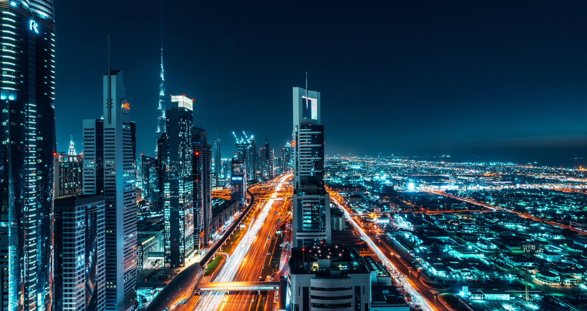 Dubai bei Nacht