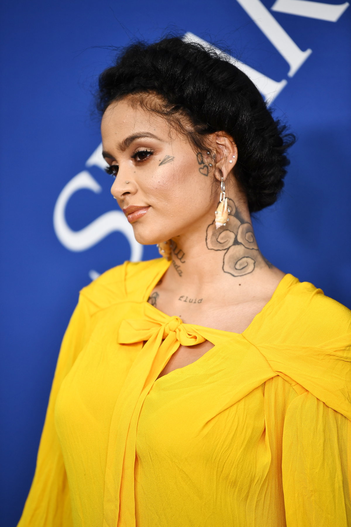 Kehlani Gesichtstattoo
