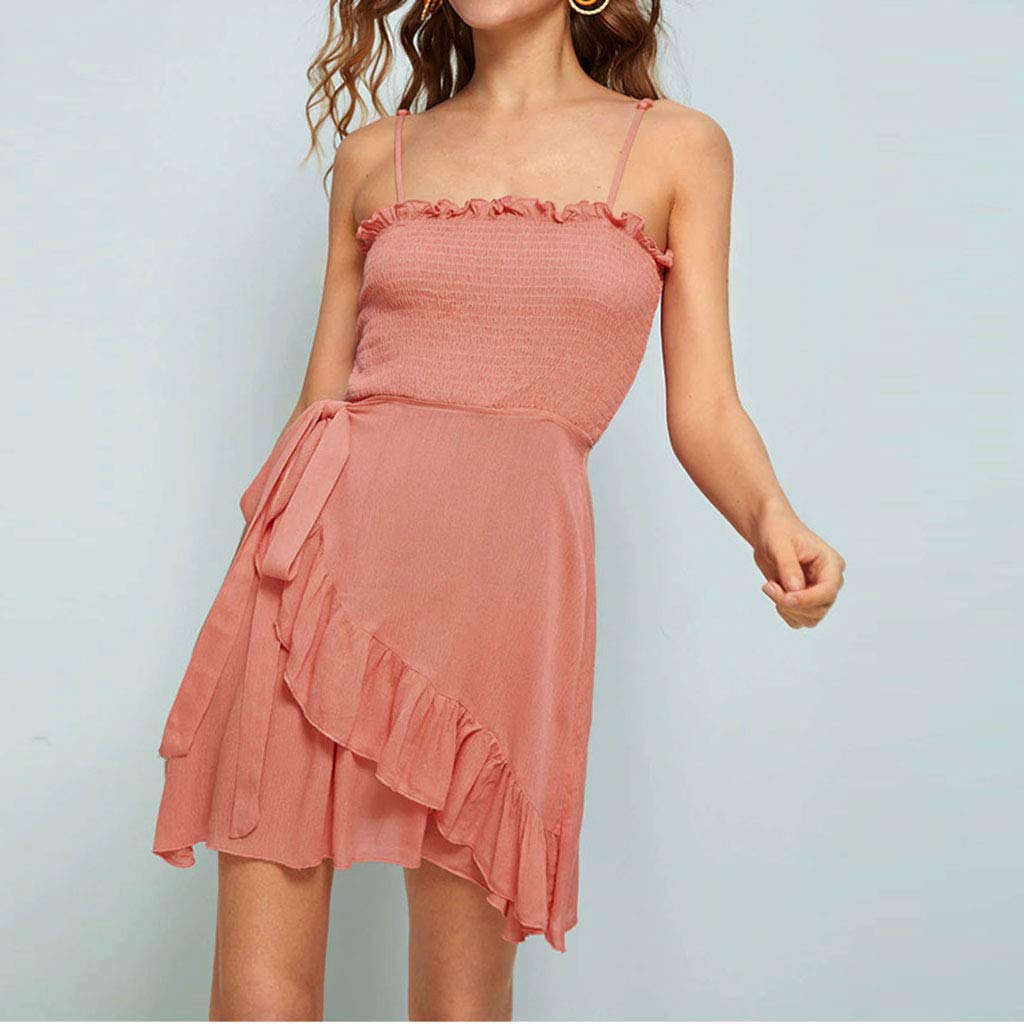 Shirred Dress im Wickel-Look