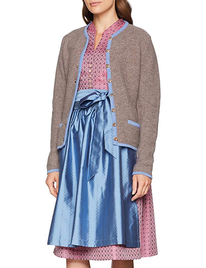 Trachtenjacke mit blau abgesetzten Bündchen