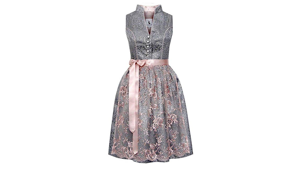dirndl hochgeschlossenes dekollete