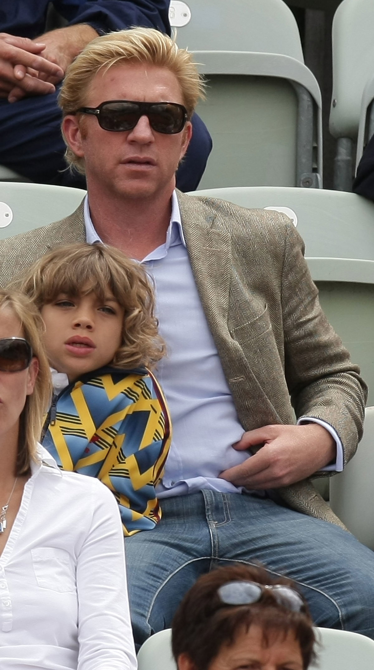 Elias Becker und Boris Becker