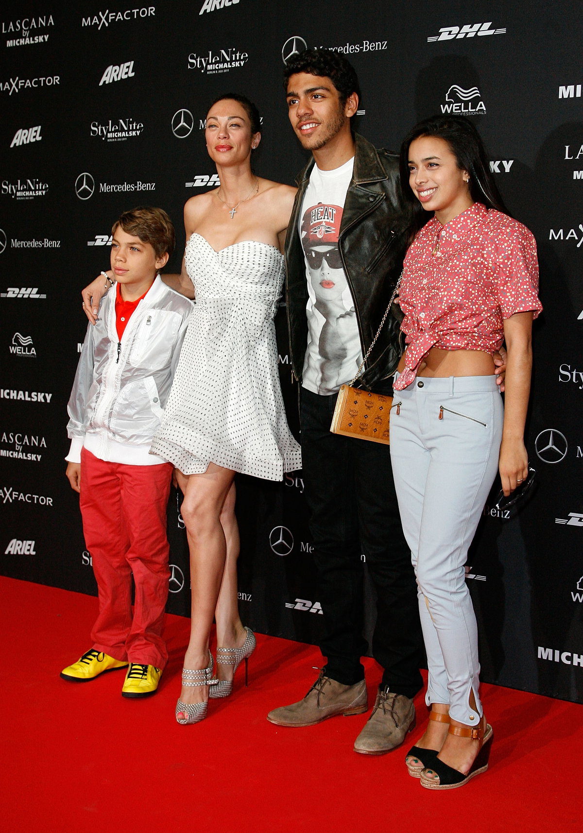 Elias Becker, Lilly Becker, Noah Becker und Rafaela Remy Sanchez