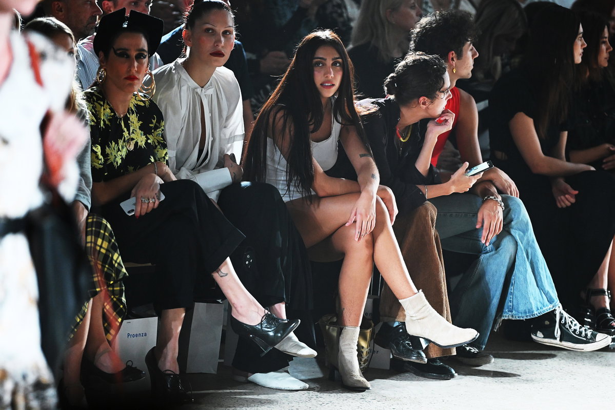 Lourdes in der ersten Reihe einer Fashion Show in New York