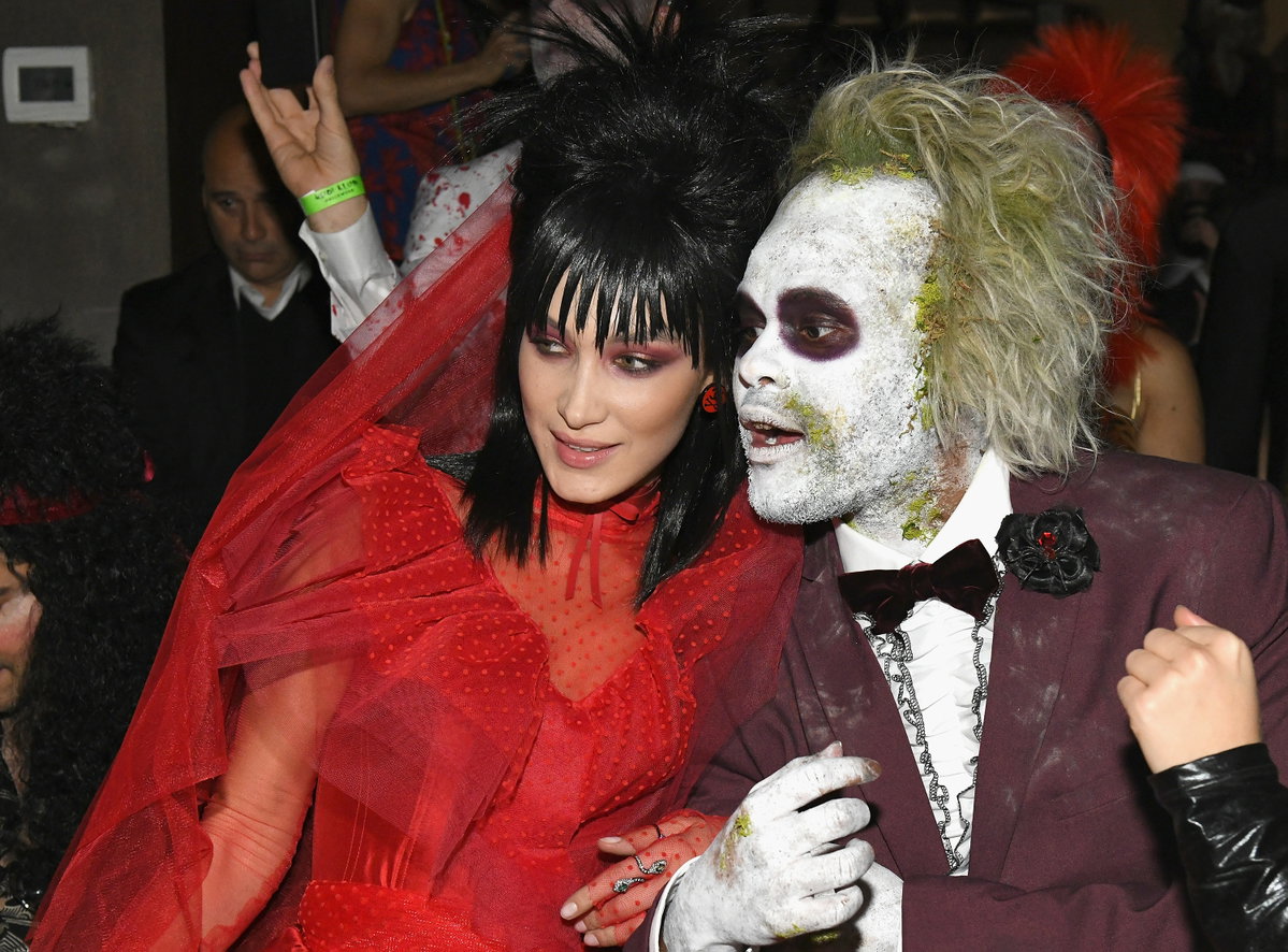 Beetlejuice Halloween Kostüm Bella Hadid The Weekend