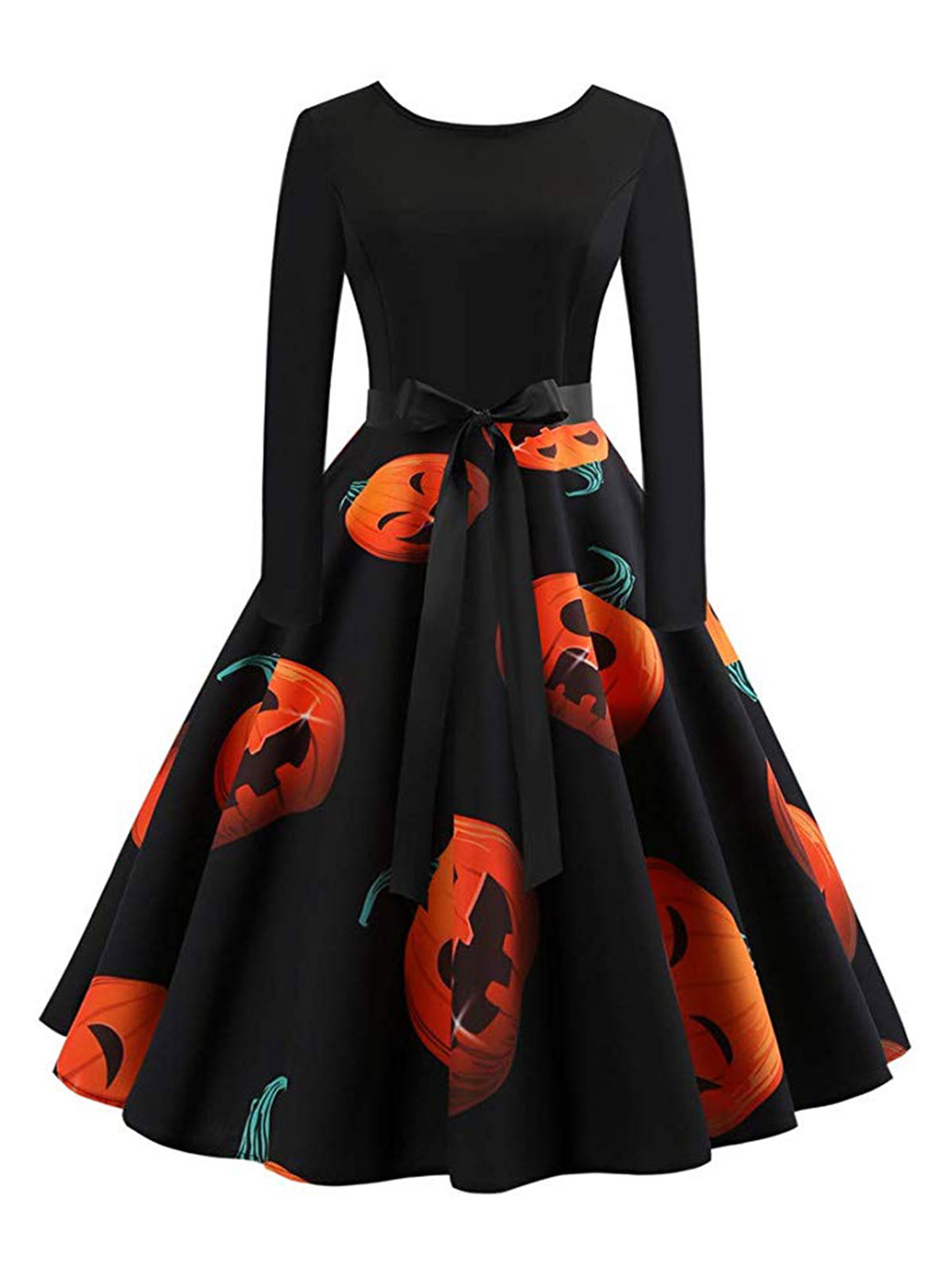 Kleid mit Kürbissen