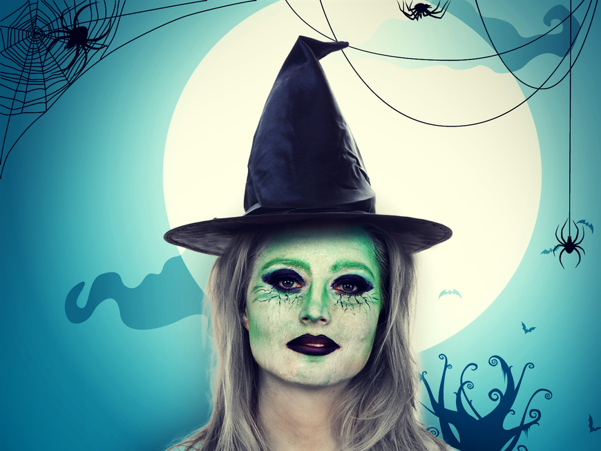halloween make up hexe