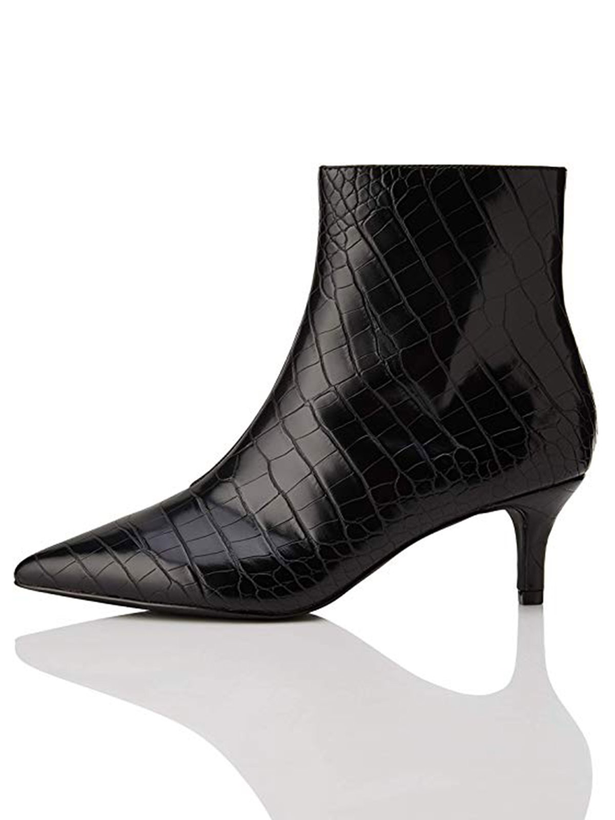 Spitze Kitten Heel Stiefelette,