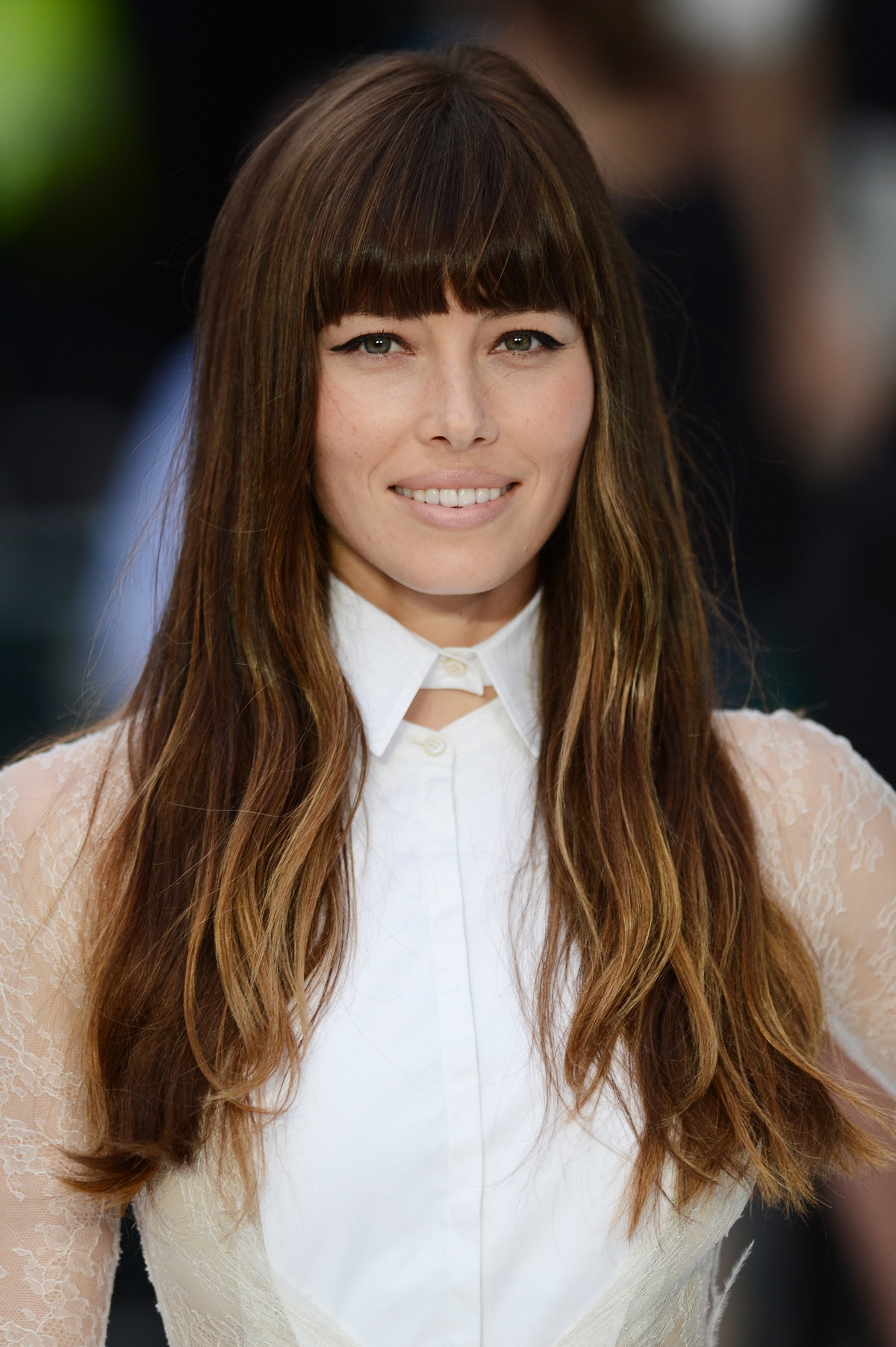 jessica biel ponyfrisur haare
