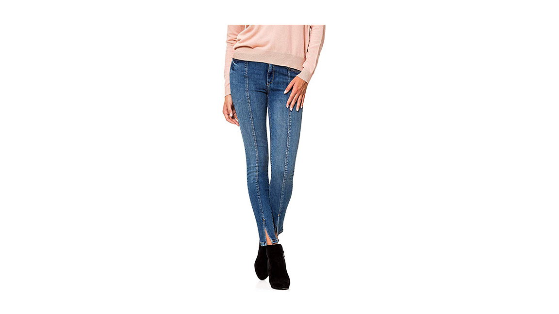 jeans front seam