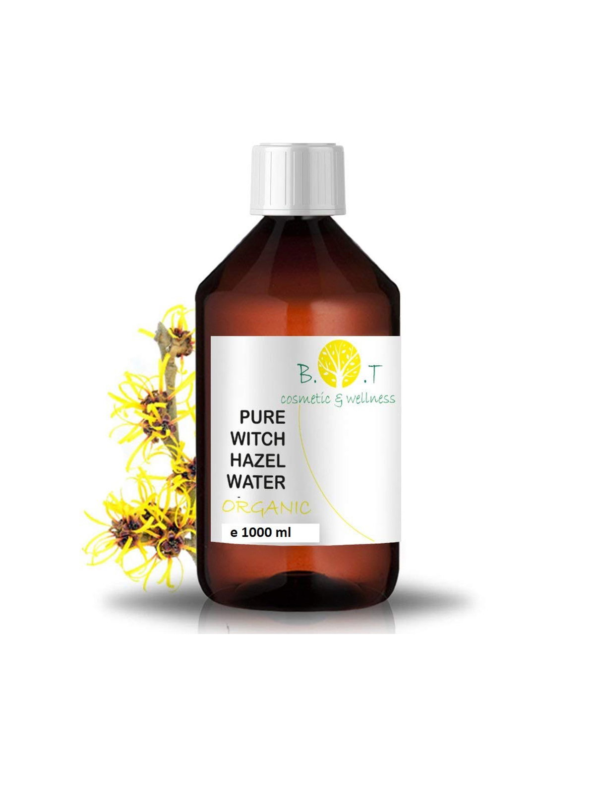 Konzentriertes Hamameliswasser von B.O.T cosmetics & wellness , zur Gesichtsreinigung und Verkleinerung der Poren.