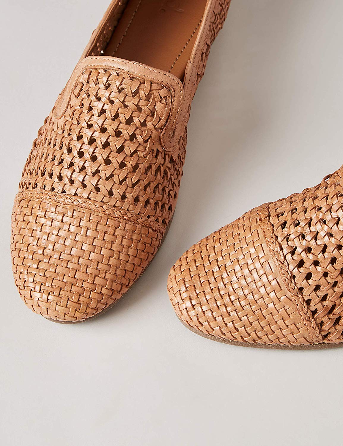Leder-Loafer mit Lochmuster