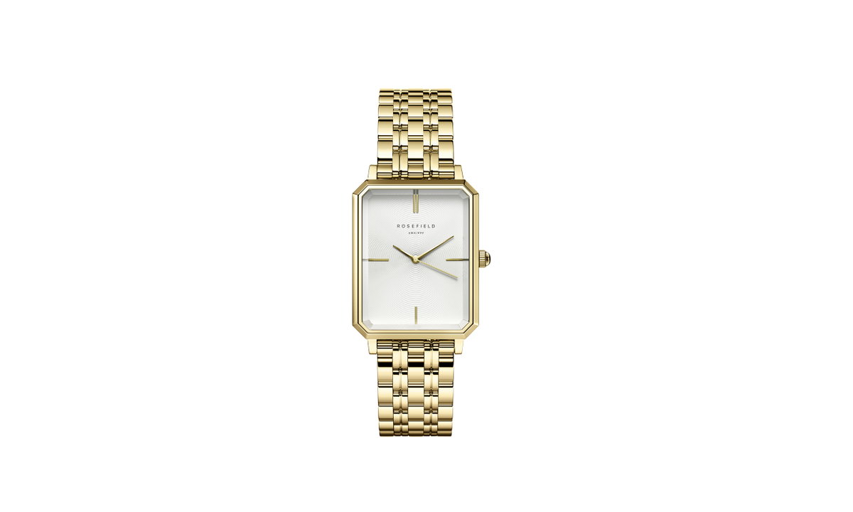 rosefield uhr eckig gold
