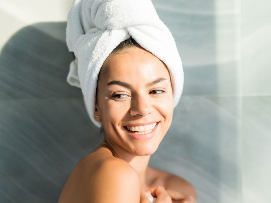 Haarturban gepflegte und schöne haare