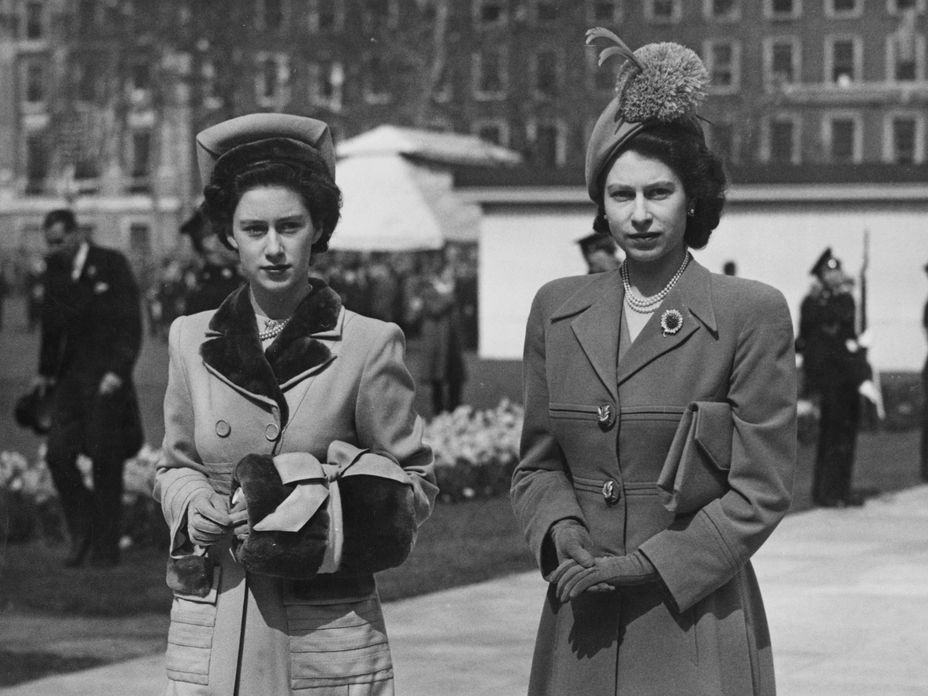 Queen Elisabeth und Prinzessin Margaret