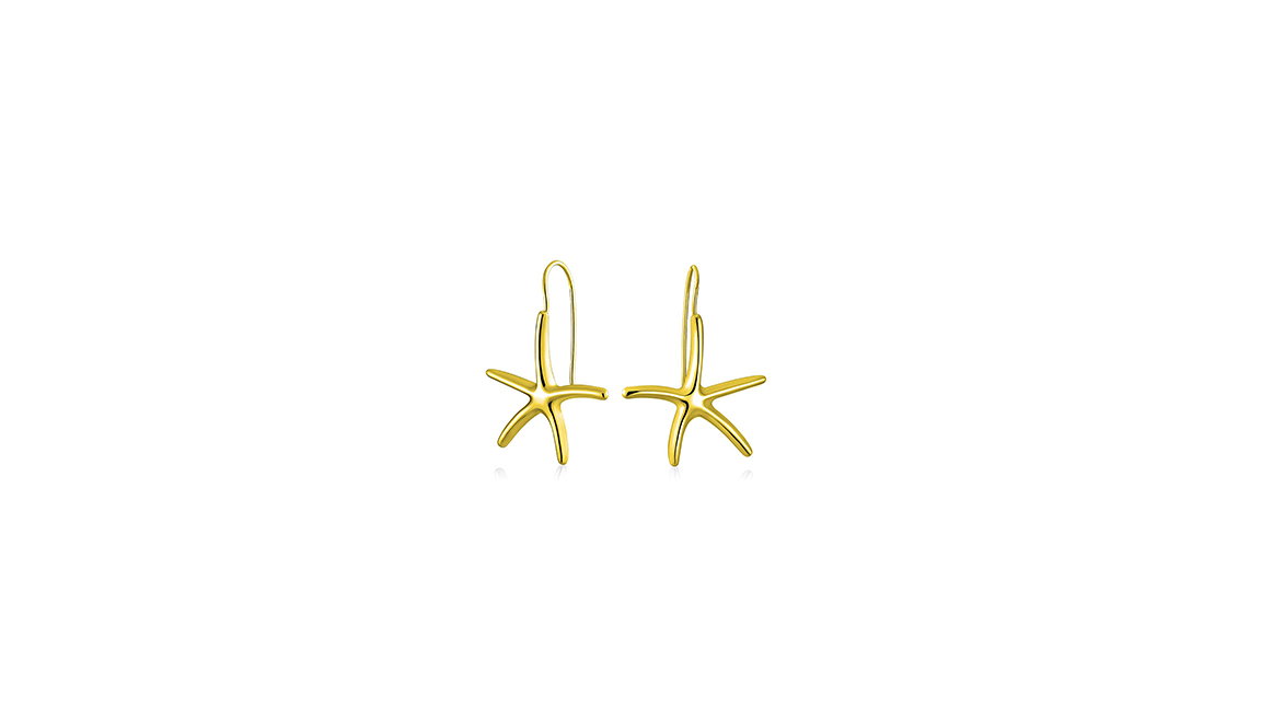 Ohrringe gold Seesterne