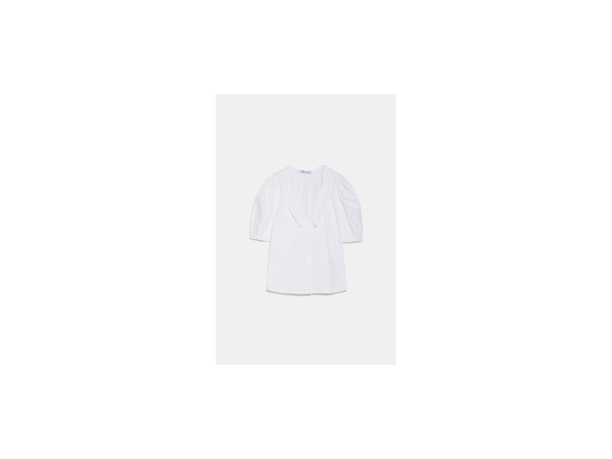Weiße Zara Bluse