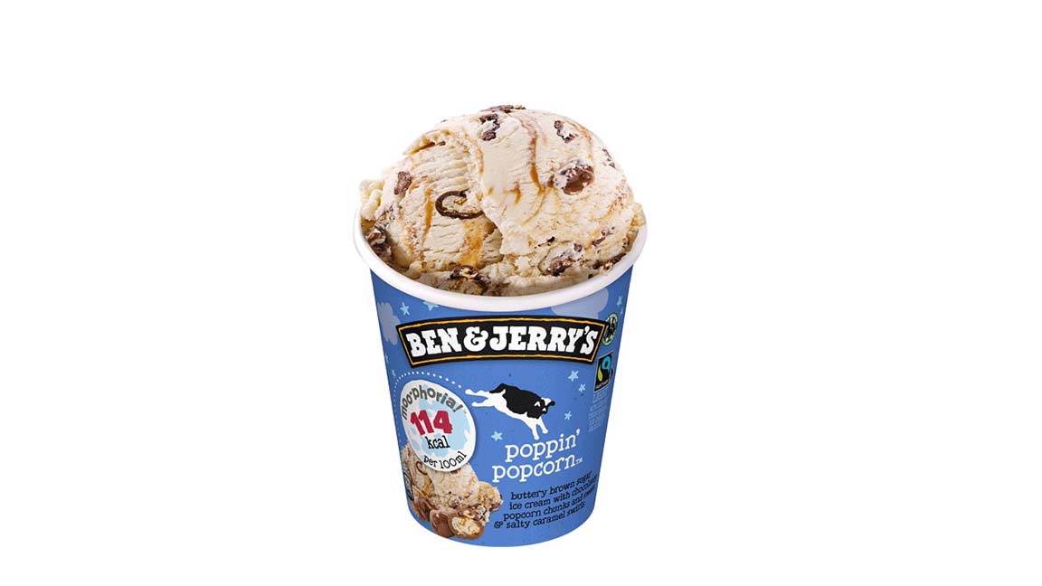 Ben & Jerrys Poppin Popcorn Eis