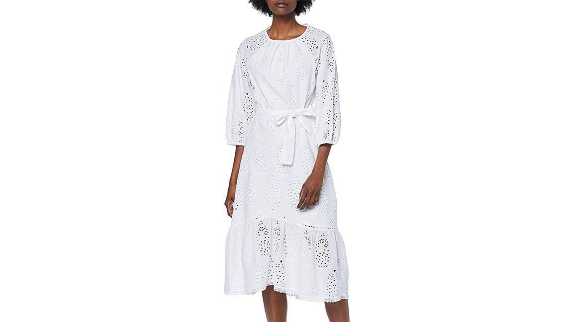 Sommerkleid weiß mit Stickerei