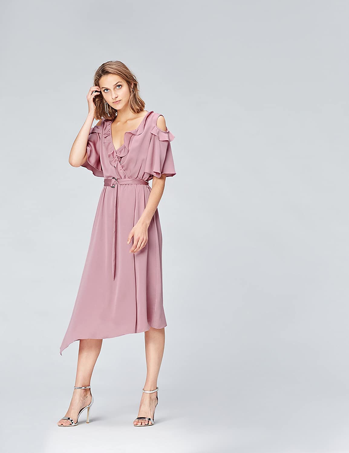 Midi-Wickelkleid für feierliche Anlässe