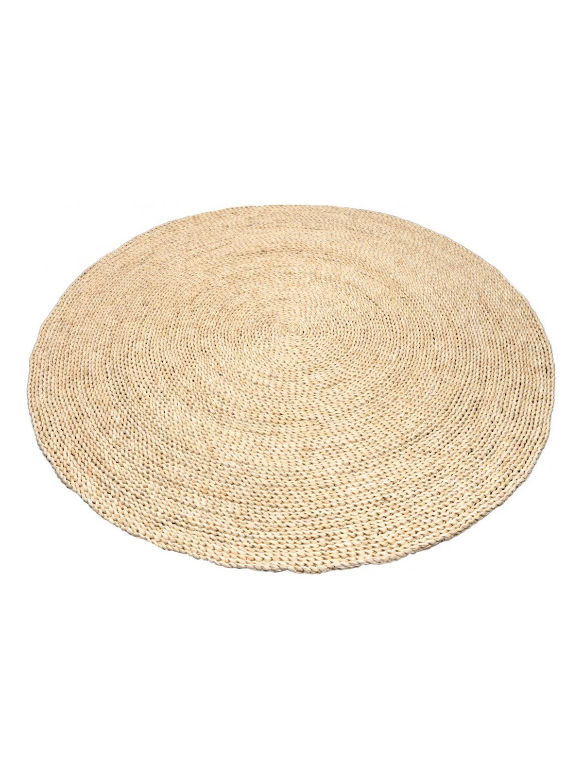Runder Outdoor-Teppich aus Stroh