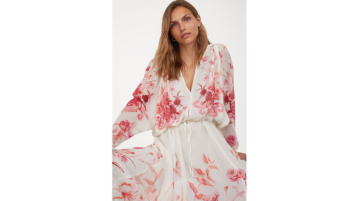 Blumenkleid H&M weiss