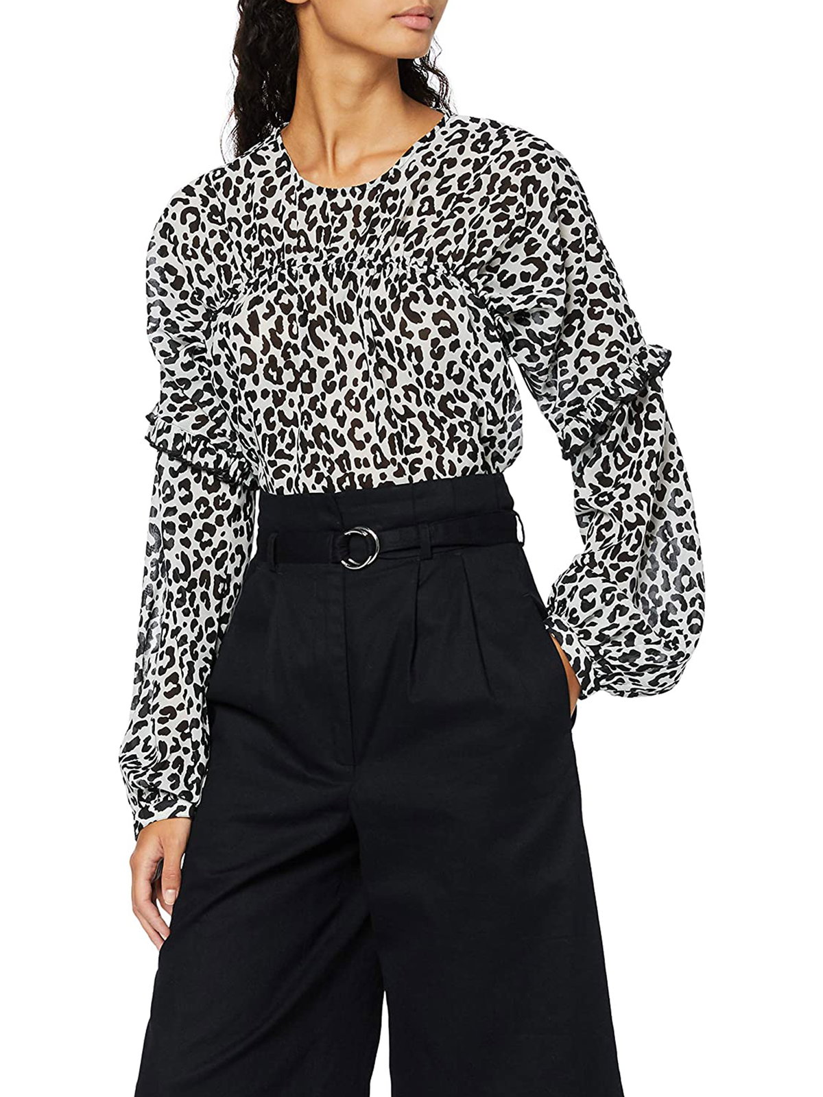 Bluse mit gerafften Details
