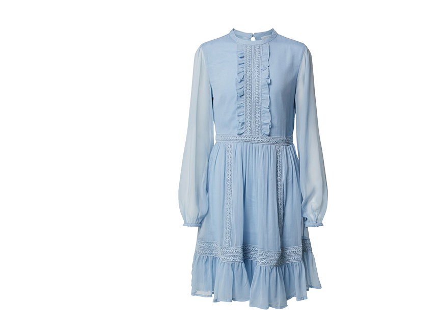 Vila Sommerkleid Pastellfarbe Blau