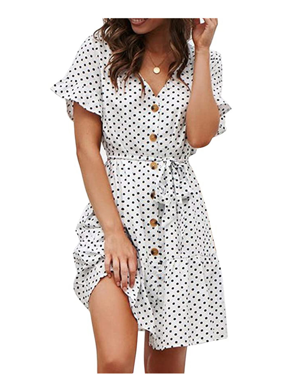 Kleid mit Polka Dots