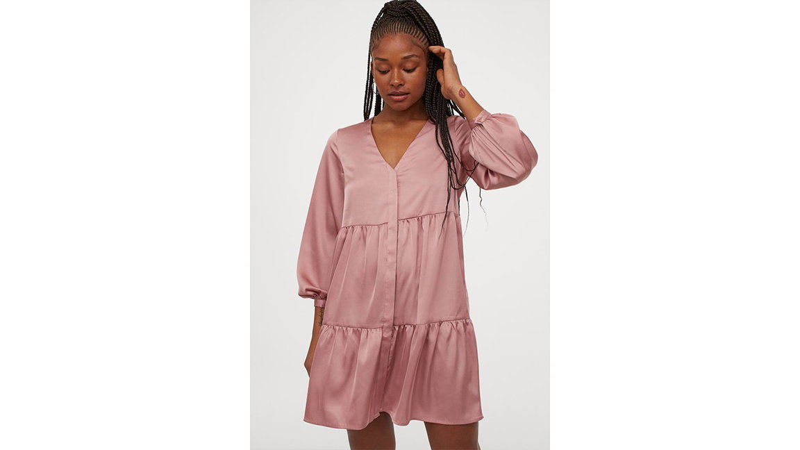 Kleid mit V-Ausschnitt