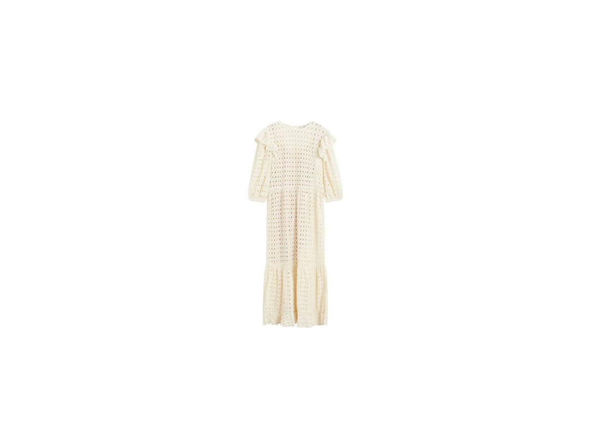 Maxikleid mit Lochmuster