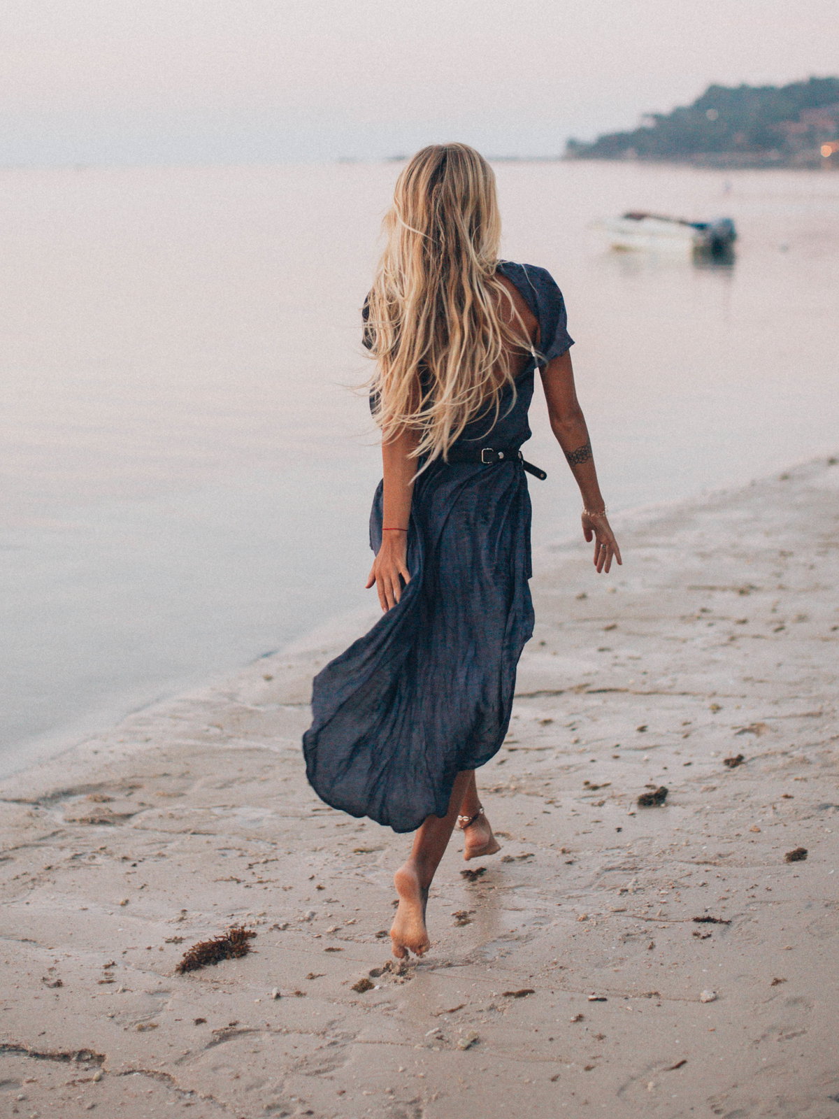 Maxikleid am Strand