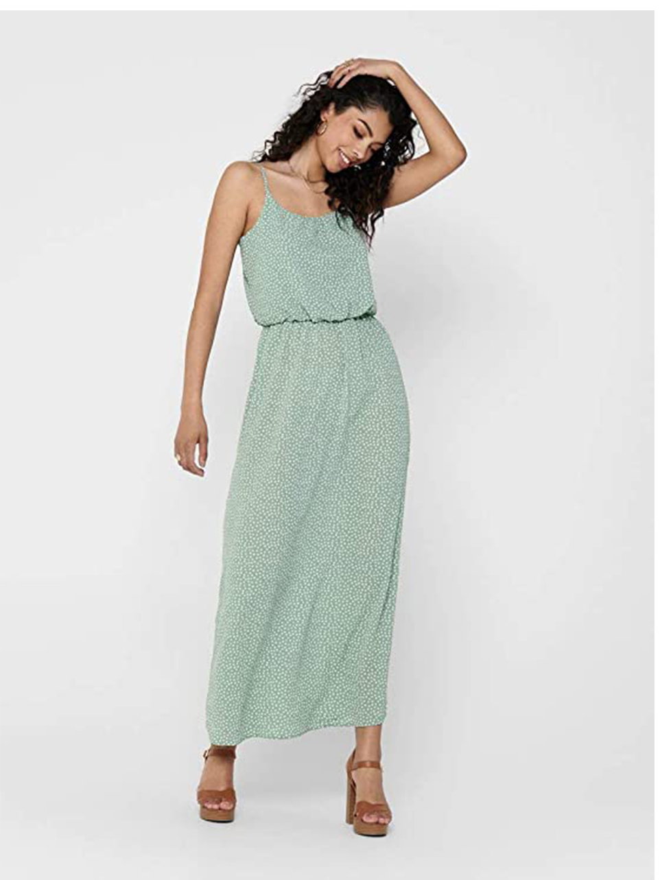 mintgrünes Maxikleid