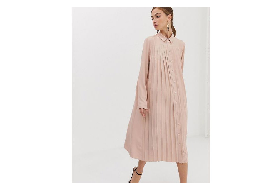 Plissiertes Kleid Asos
