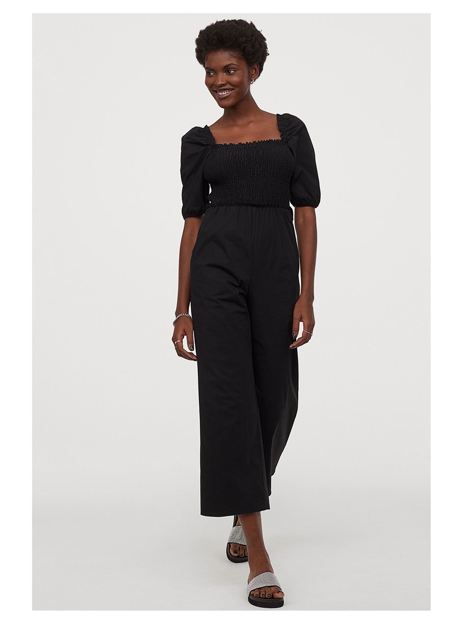 schwarzer Jumpsuit von H&M