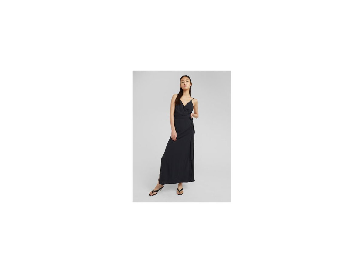 Schwarzes Maxikleid