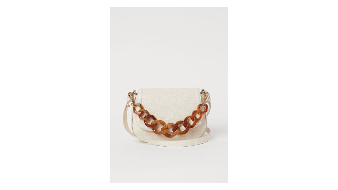 H&M Handtasche Krokoprägung